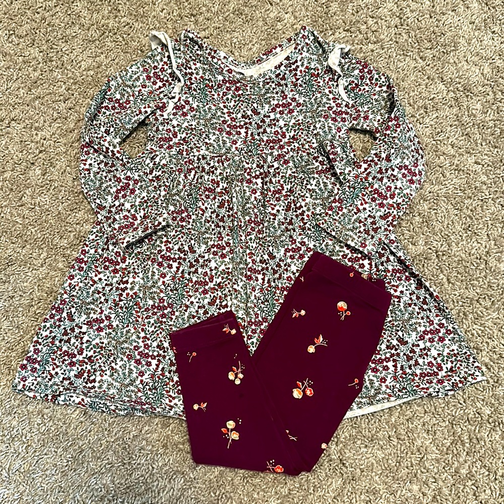 Tea collection dress and leggings